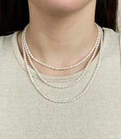 Machete Jewelry Rice Pearl Necklace 7 Machete Jewelry Rice Pearl Necklace