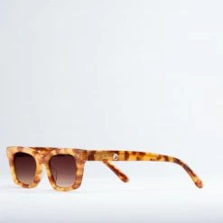 Machete Eyewear Ruby Sunglasses In Light Tortoise Stripe