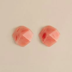 Machete Jewelry Sculpture Studs In Bright Pink