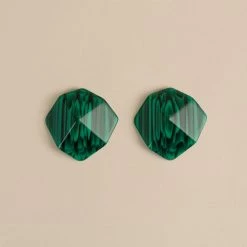 Machete Sculpture Studs In Malachite