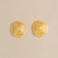 Machete Sculpture Studs In Naples Yellow Jewelry