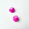Machete Jewelry Sculpture Studs In Neon Pink