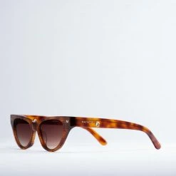 Machete Eyewear Suzy Sunglasses In Dark Tortoise Stripe