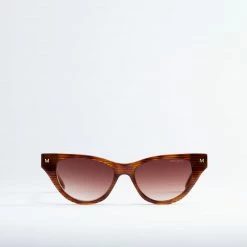 Machete Eyewear Suzy Sunglasses In Dark Tortoise Stripe